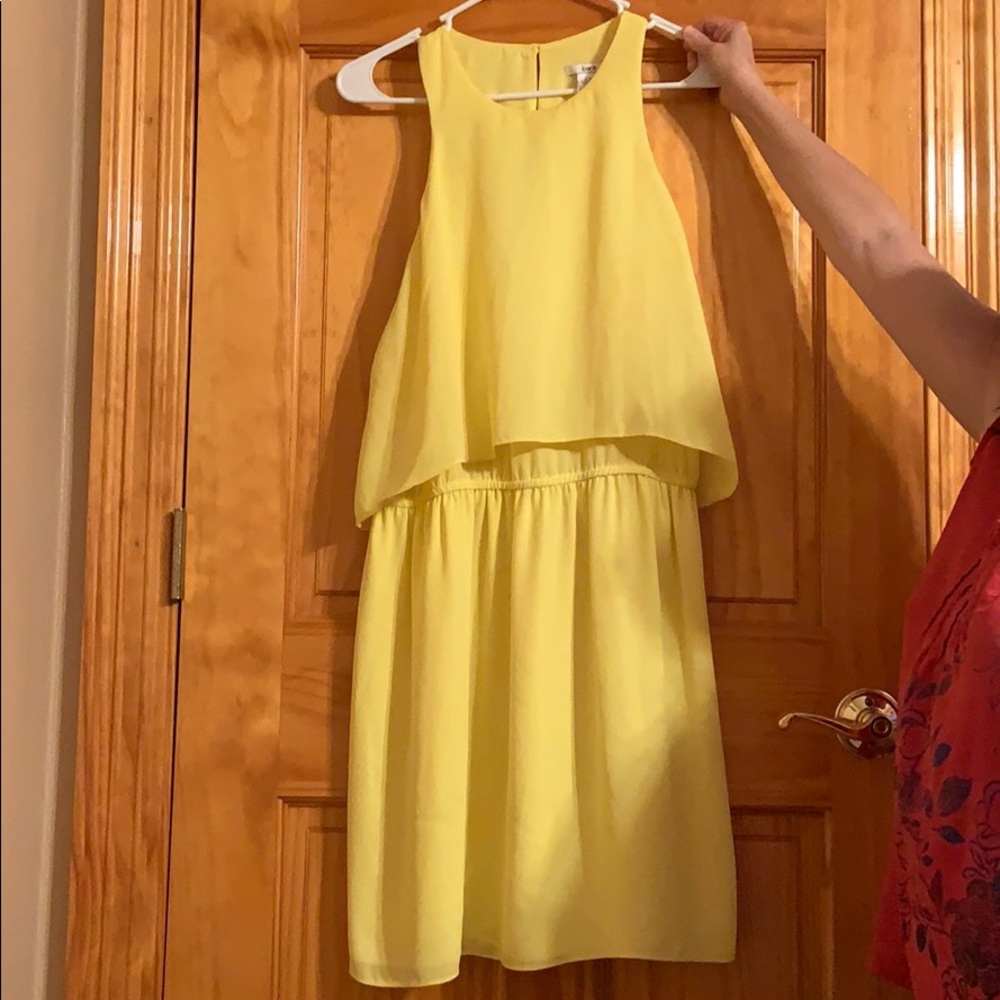 Bar III Yellow Dress